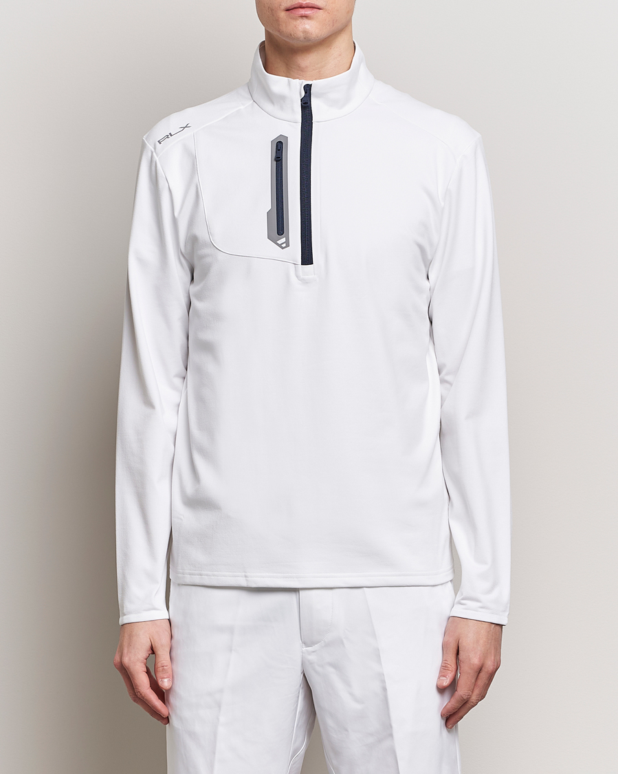 Herre | 20% udsalg | RLX Ralph Lauren | Luxury Jersey Half Zip Ceramic White