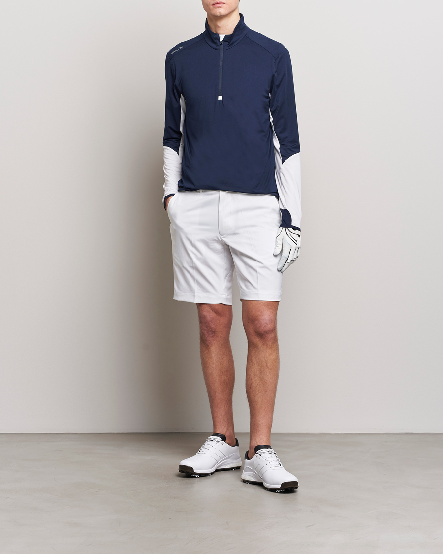 Herre | Trøjer | RLX Ralph Lauren | Long Sleeve Airflow Half Zip Navy/White