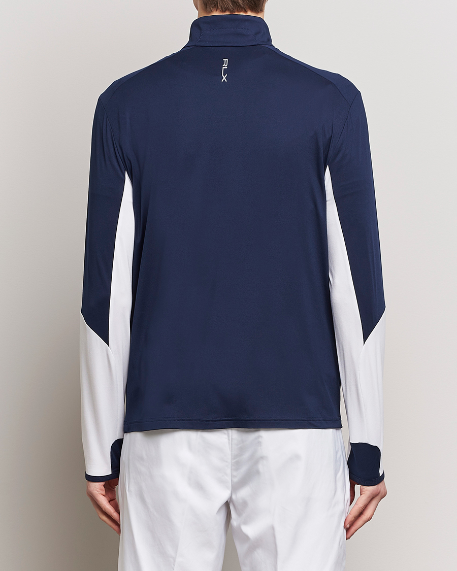 Herre | Trøjer | RLX Ralph Lauren | Long Sleeve Airflow Half Zip Navy/White