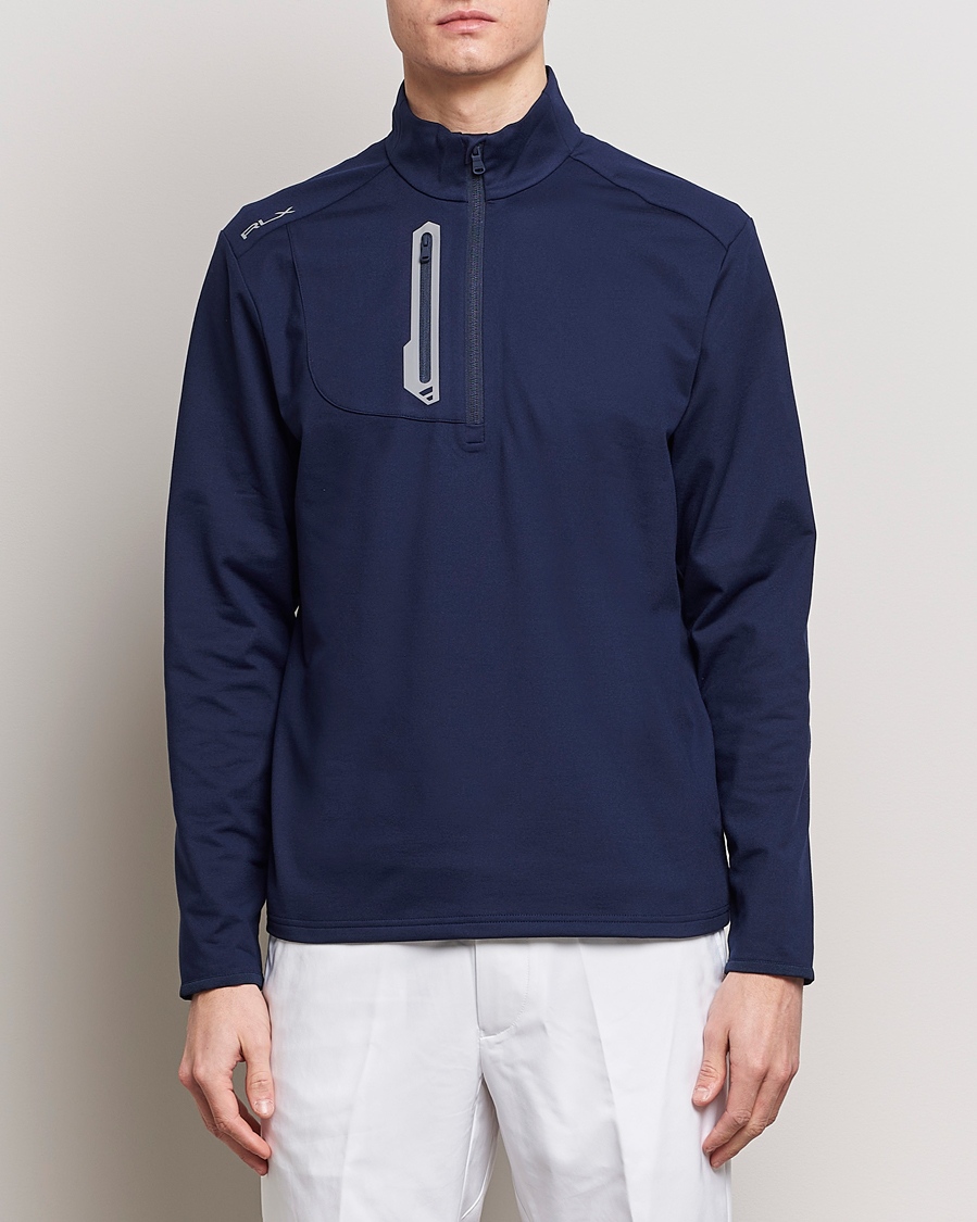 Herre | Tøj | RLX Ralph Lauren | Luxury Jersey Half Zip Refined Navy