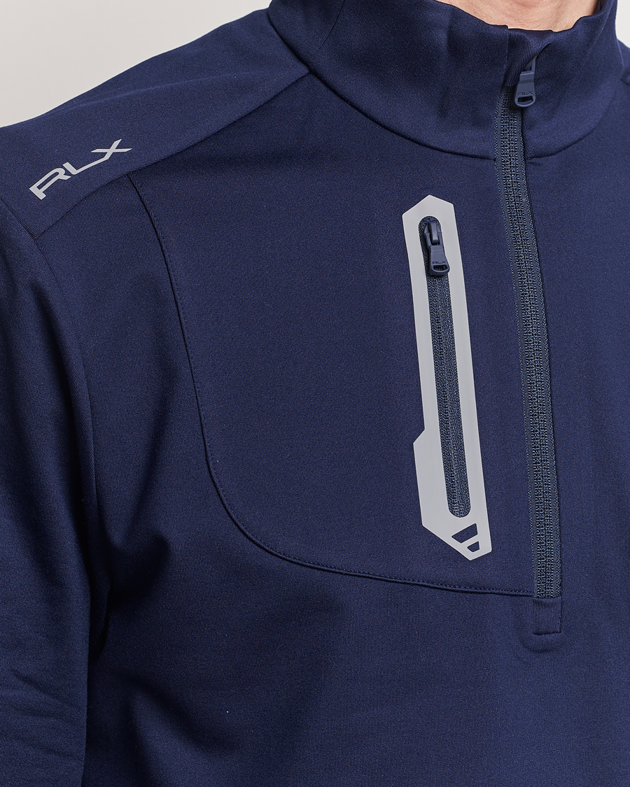 Herre | Trøjer | RLX Ralph Lauren | Luxury Jersey Half Zip Refined Navy