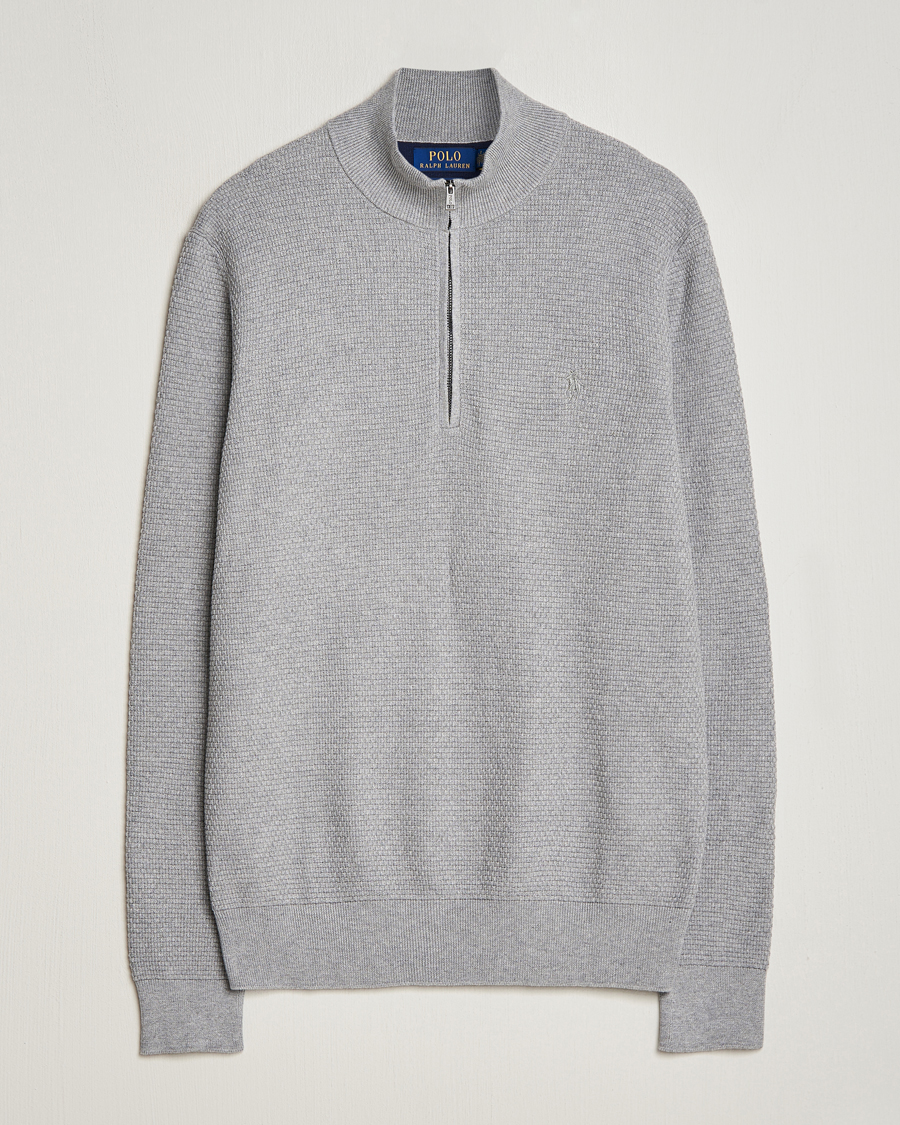 Herre | Trøjer | Polo Ralph Lauren Golf | Cotton Jersey Half Zip Andover Heather