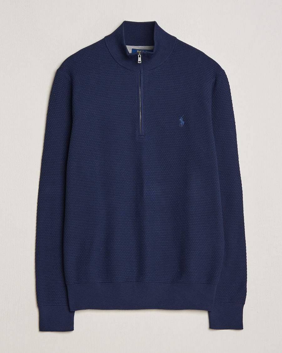 Herre | Trøjer | Polo Ralph Lauren Golf | Cotton Jersey Half Zip Refined Navy