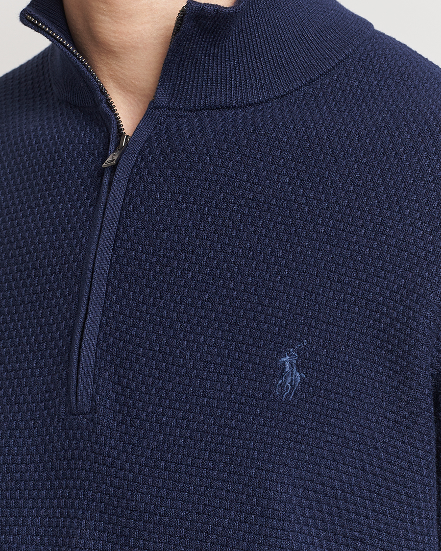 Herre | Trøjer | Polo Ralph Lauren Golf | Cotton Jersey Half Zip Refined Navy