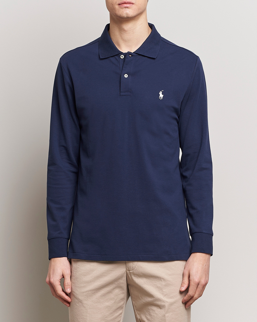 Herre | Langermet piké | Polo Ralph Lauren Golf | Performance Stretch Long Sleeve Polo Refined Navy