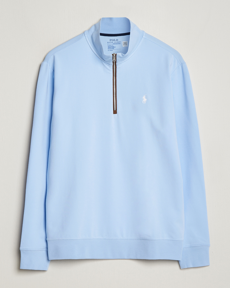 Herre |  | Polo Ralph Lauren Golf | Terry Jersey Half Zip Sweater Office Blue