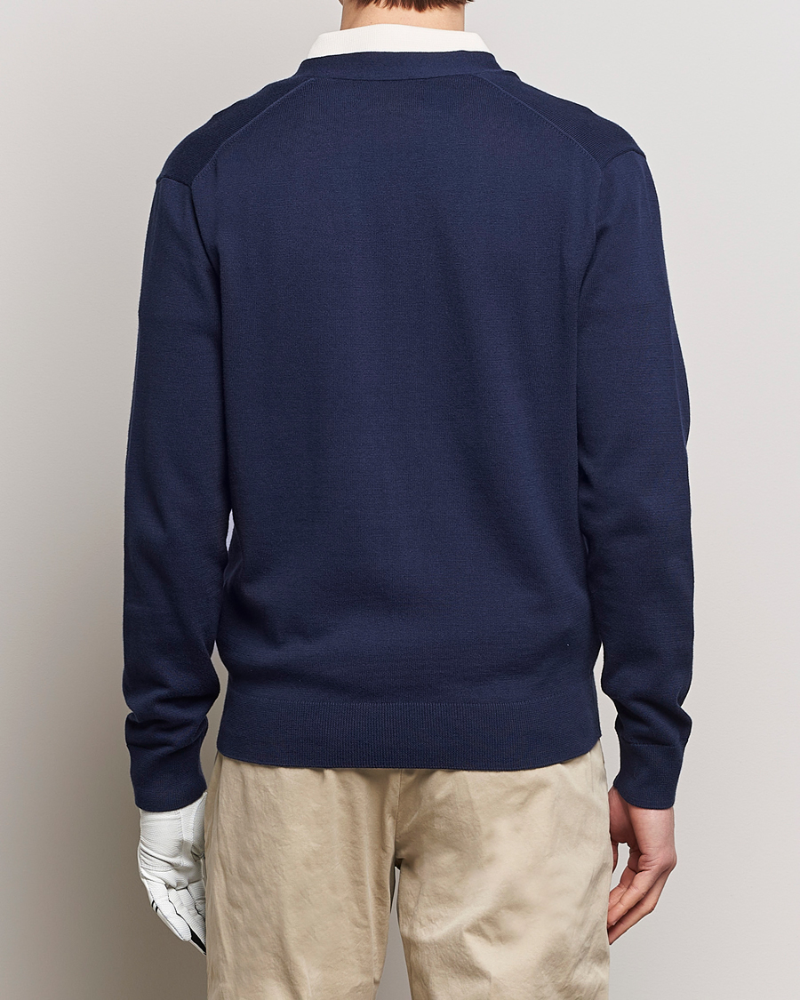Herre | Trøjer | RLX Ralph Lauren | Cotton Cardigan Refined Navy