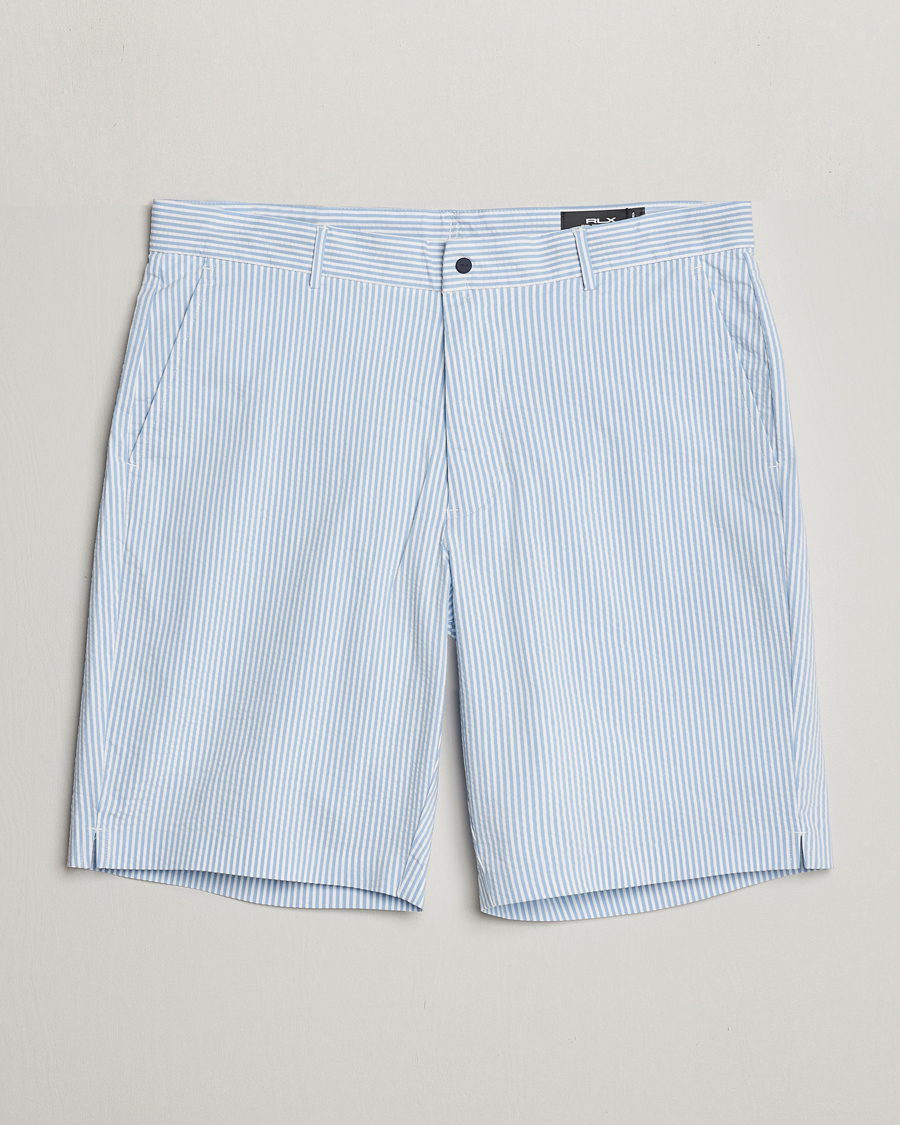 Herre | Shorts | RLX Ralph Lauren | Seersucker Golf Shorts Blue/White