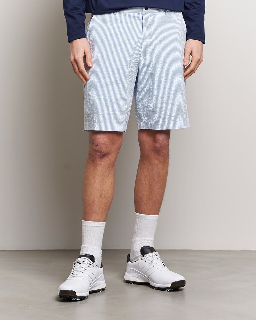 Herre | Nyheder | RLX Ralph Lauren | Seersucker Golf Shorts Blue/White