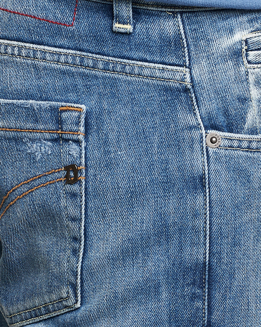 Herre | Jeans | Dondup | George Distressed Jeans Light Blue