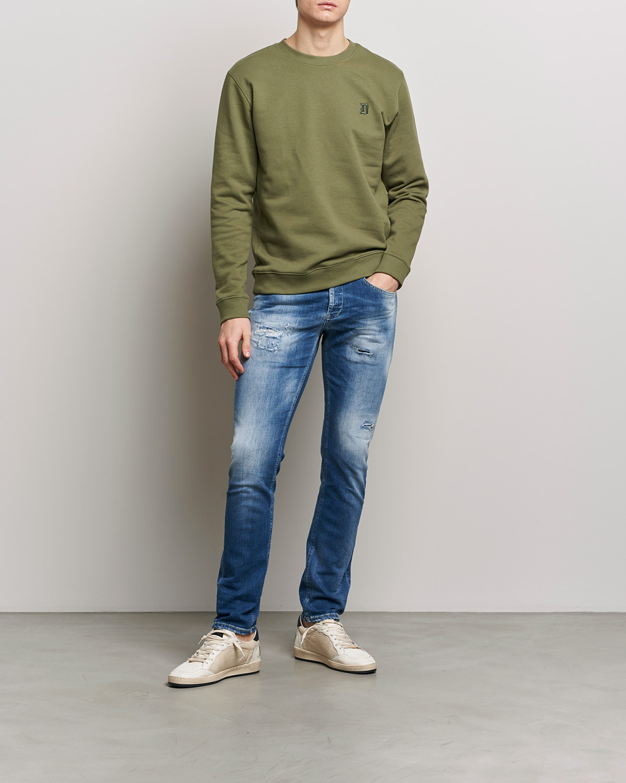 Herre | Jeans | Dondup | George Distressed Jeans Medium Blue