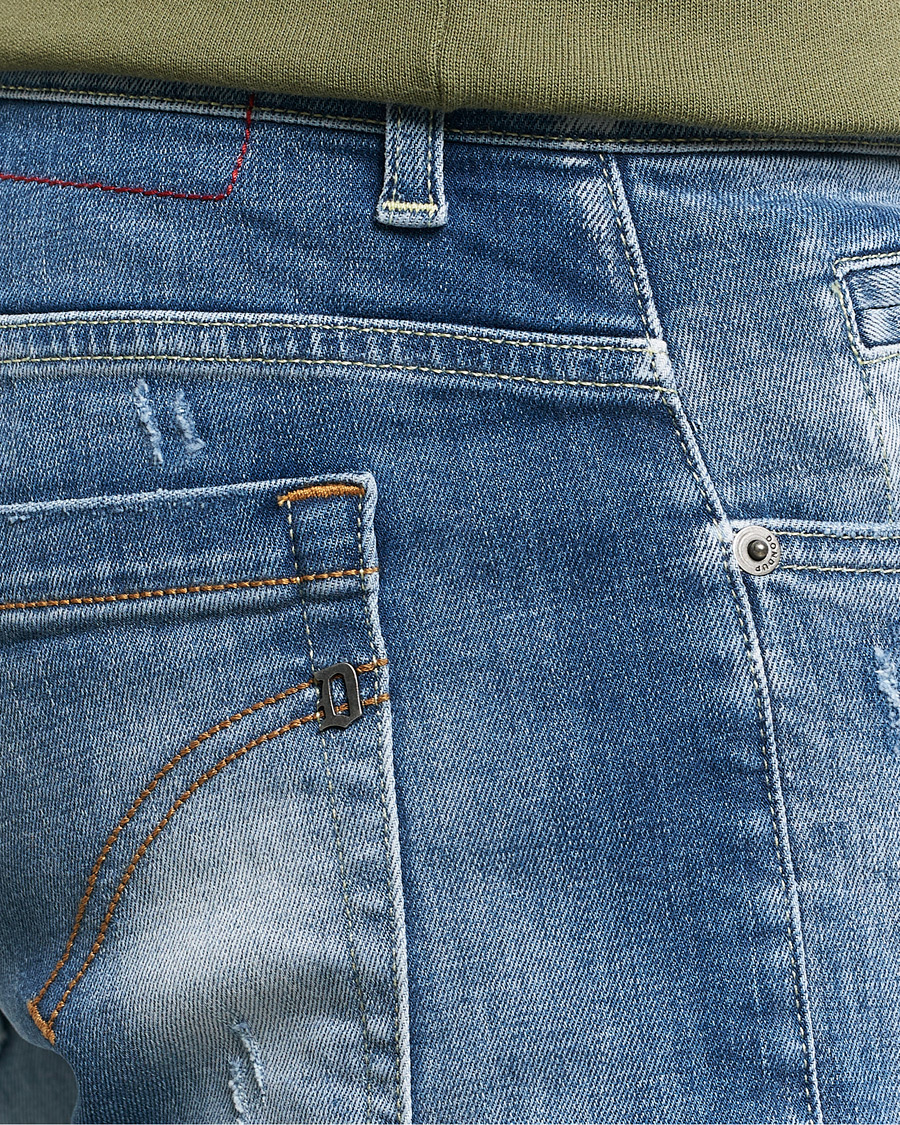Herre | Jeans | Dondup | George Distressed Jeans Medium Blue