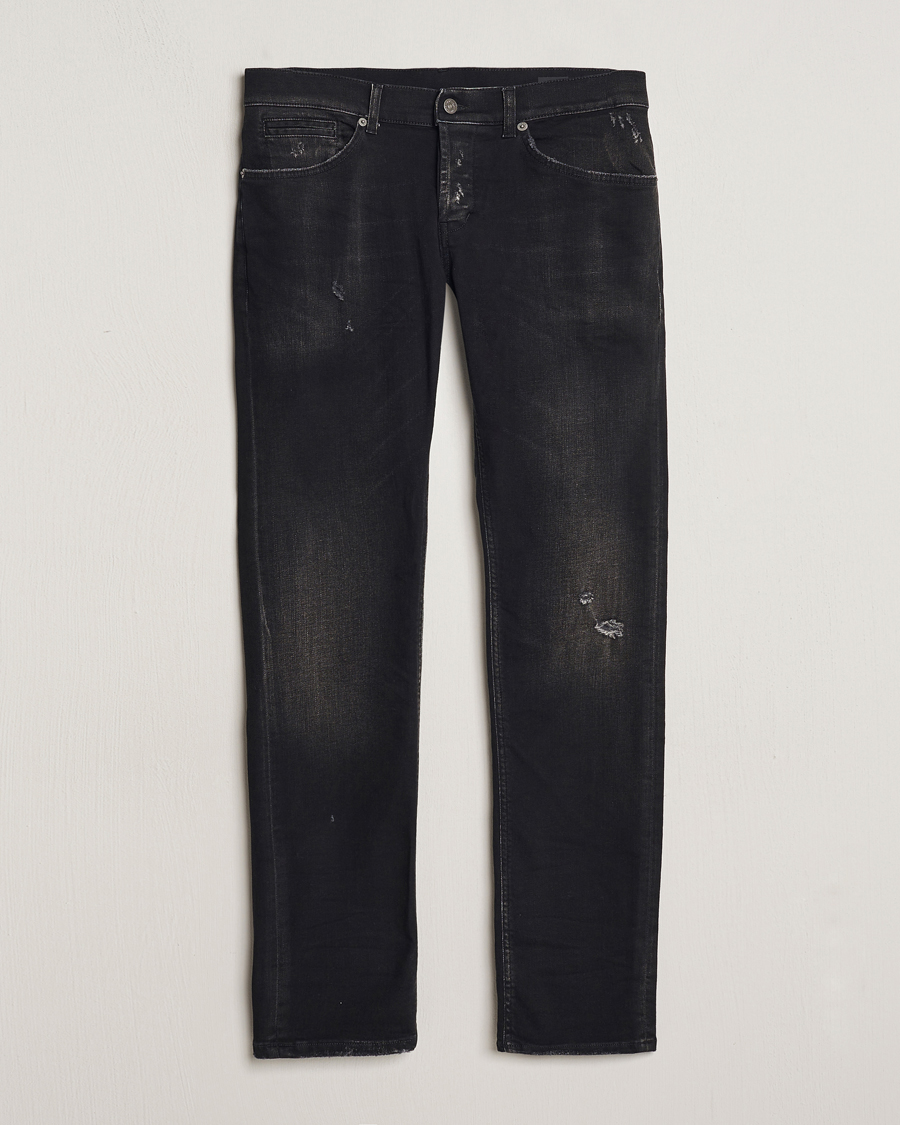 Herre |  | Dondup | George Distressed Jeans Washed Black