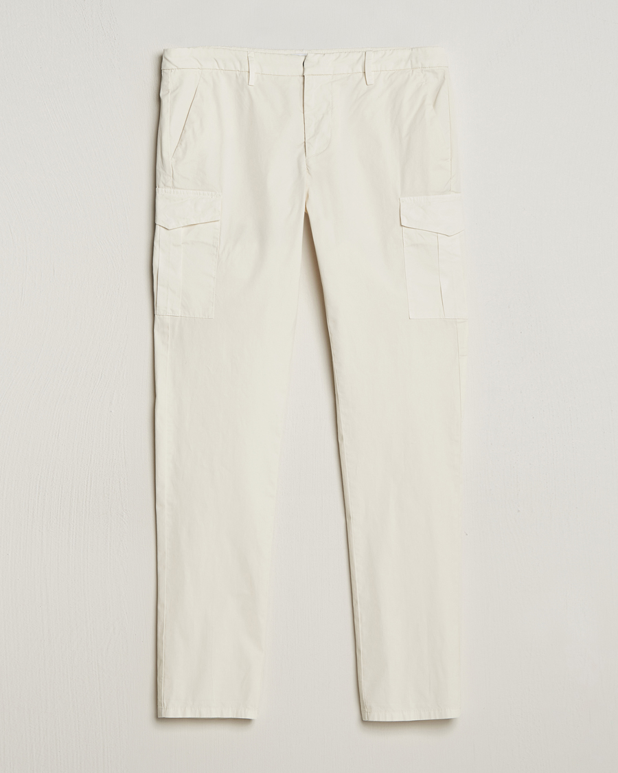 Herre | Bukser | Dondup | Eddie Cargo Pants Off White