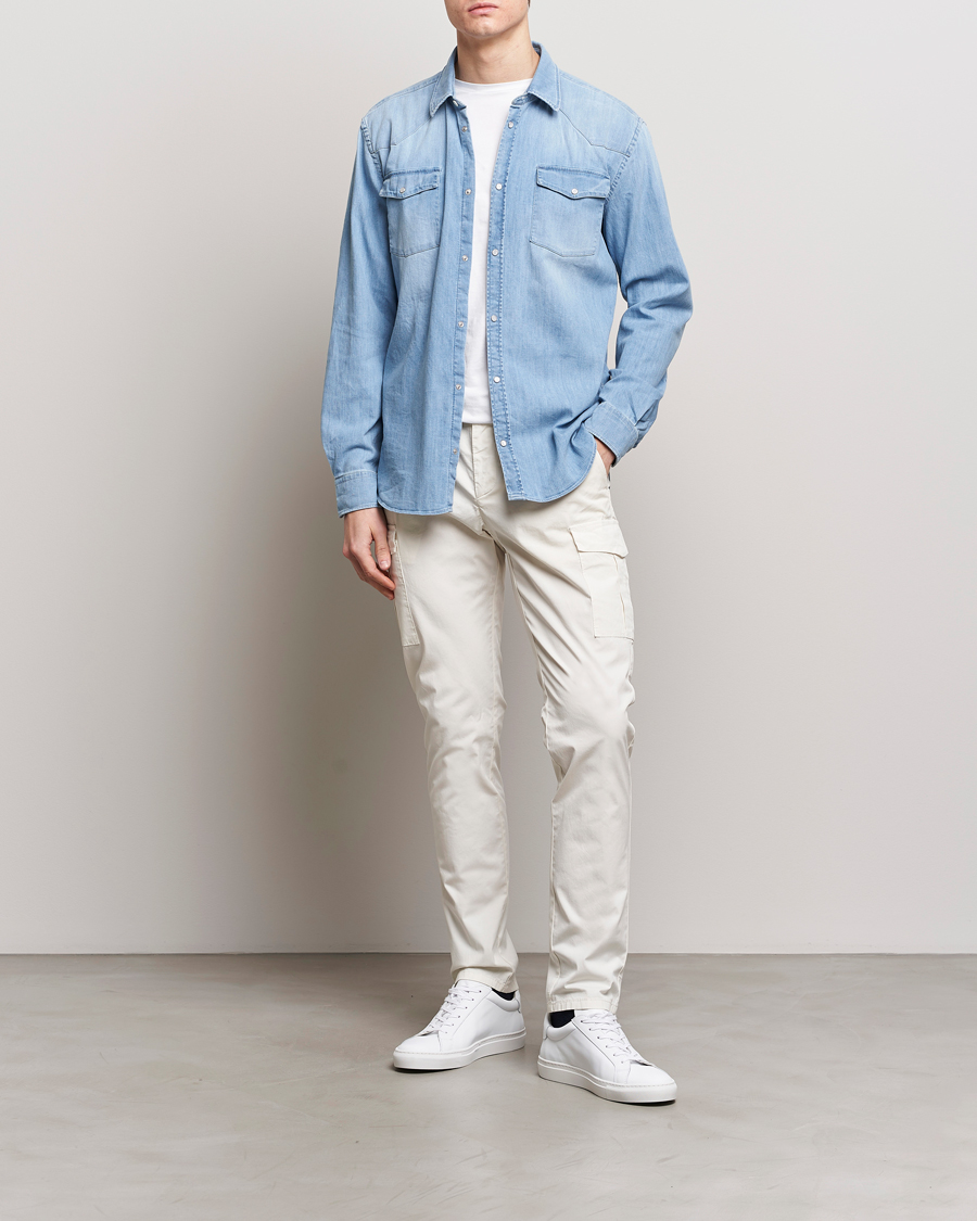 Herre | Bukser | Dondup | Eddie Cargo Pants Off White