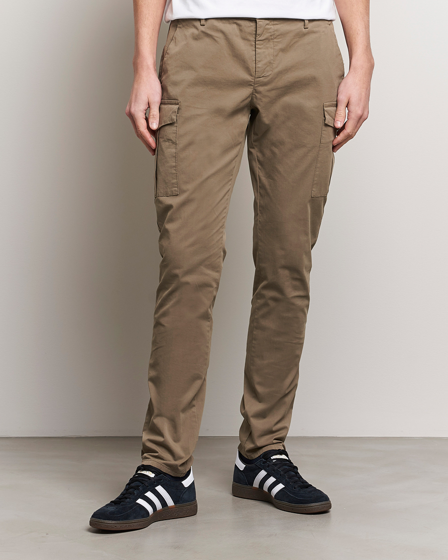 Herre | Tøj | Dondup | Eddie Cargo Pants Dark Beige