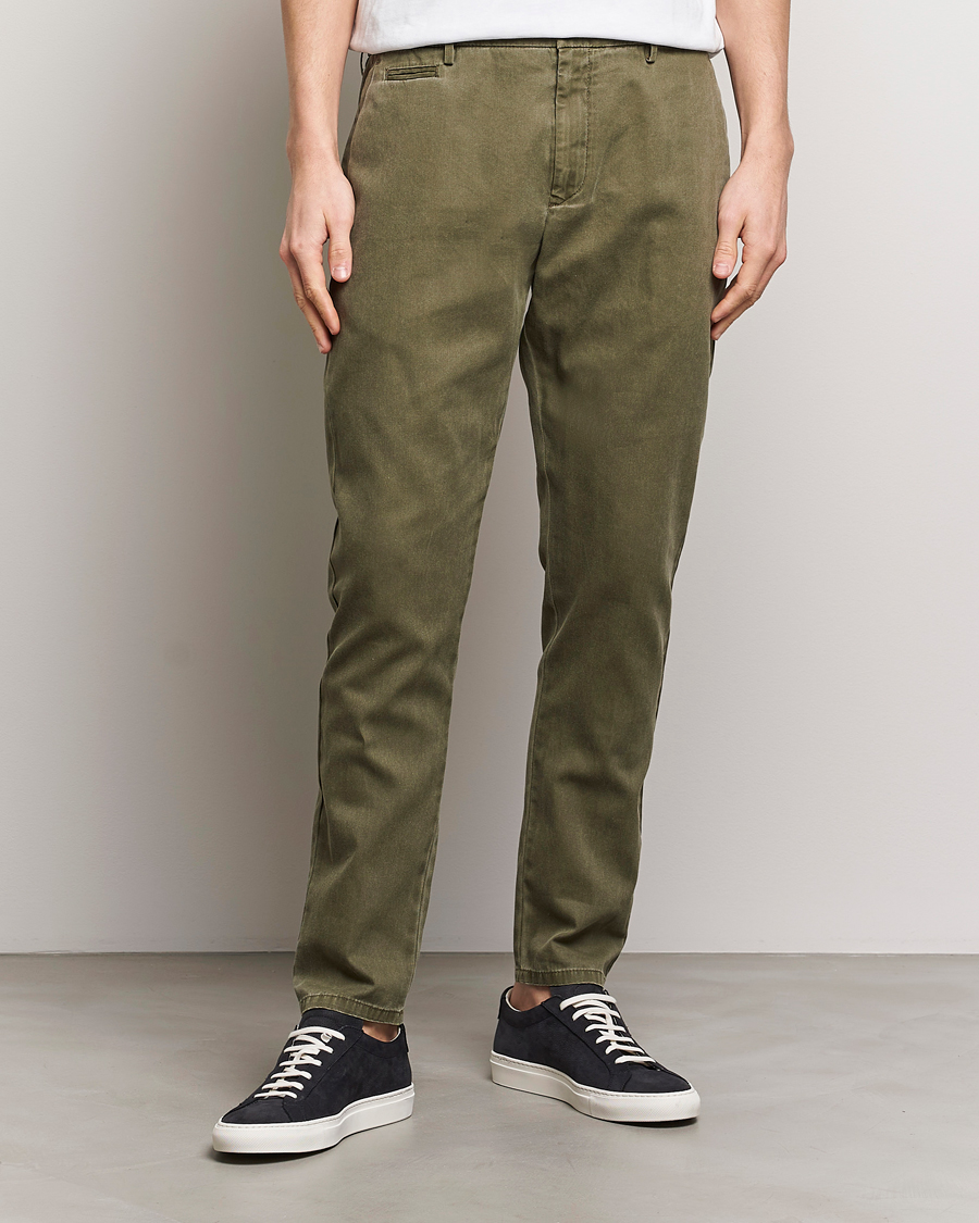 Herr | Dondup | Dondup | Joe Cotton Chinos Olive Green