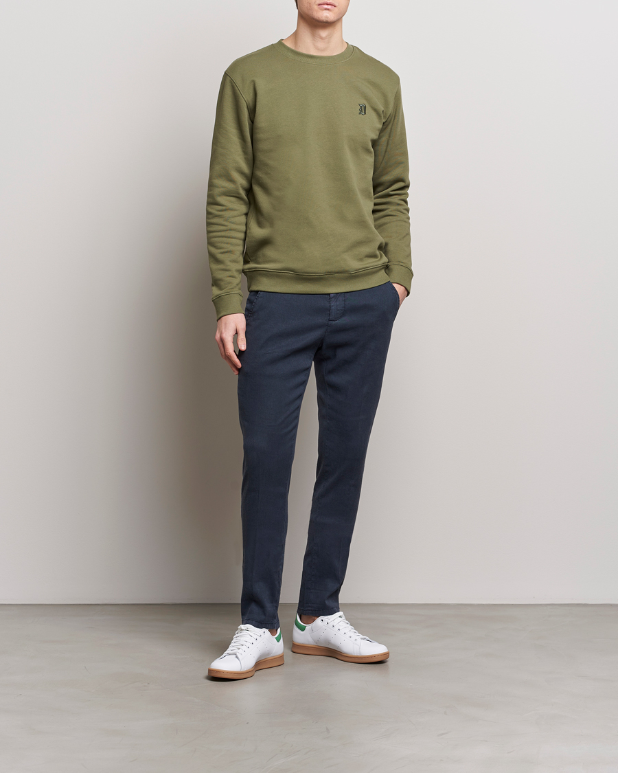 Herre | Bukser | Dondup | Gaubert Linen Stretch Chinos Navy