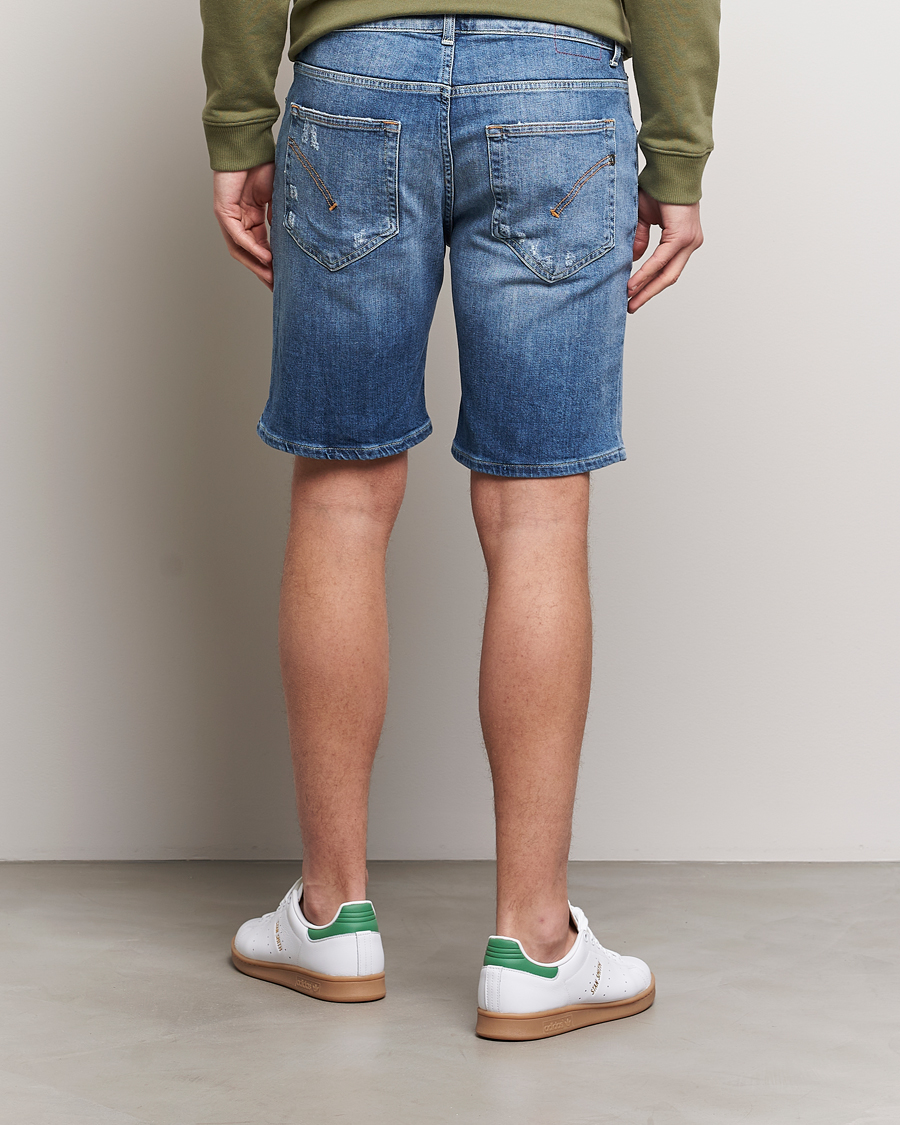Herre | Shorts | Dondup | Derek Destroyed Denim Shorts Medium Blue