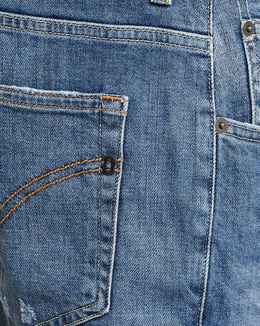 Herre | Shorts | Dondup | Derek Destroyed Denim Shorts Medium Blue