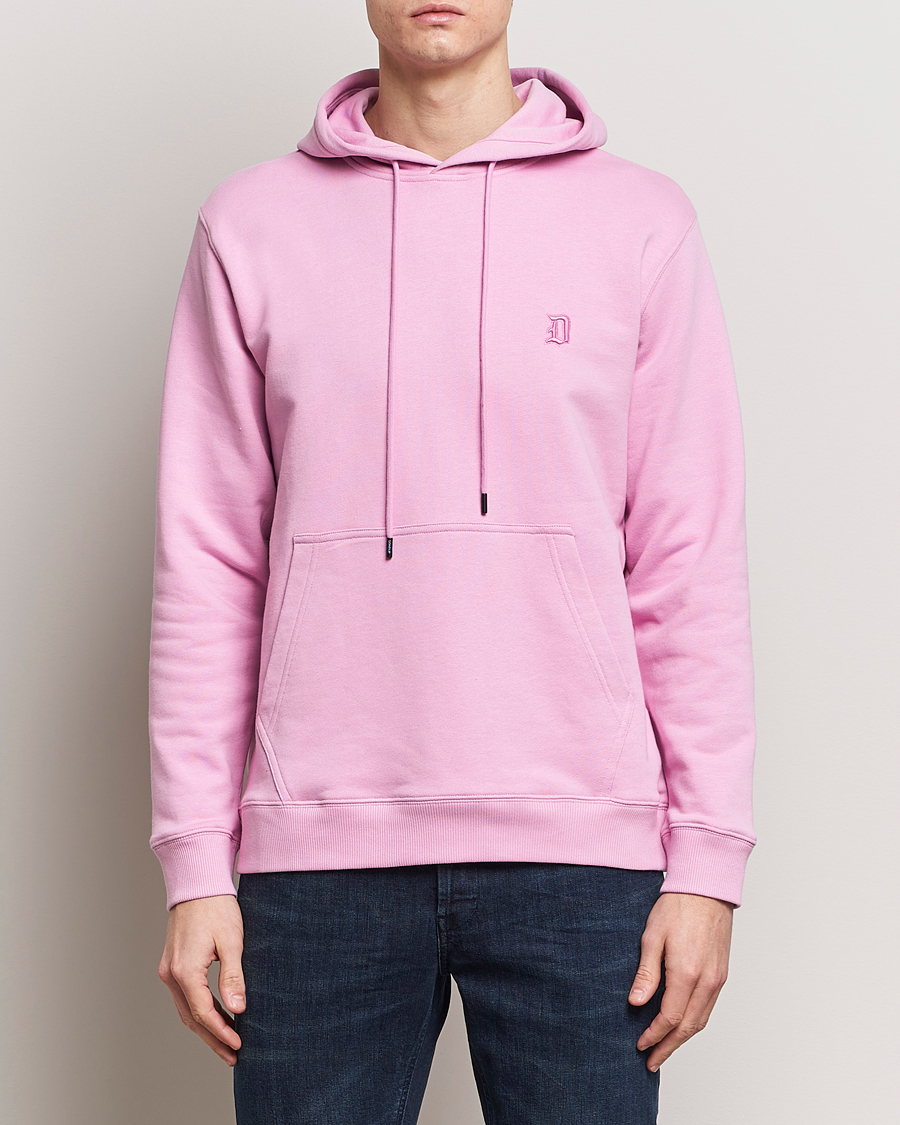 Herre | Tøj | Dondup | Logo Hoodie Washed Pink