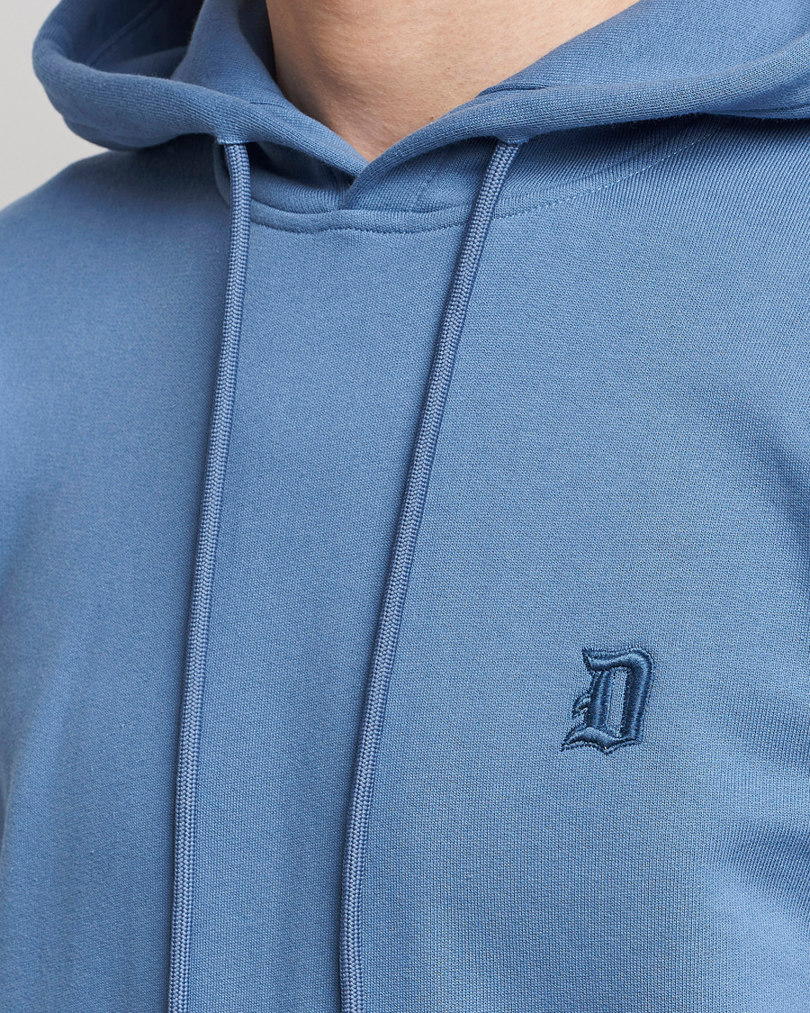 Herre | Trøjer | Dondup | Logo Hoodie Washed Blue
