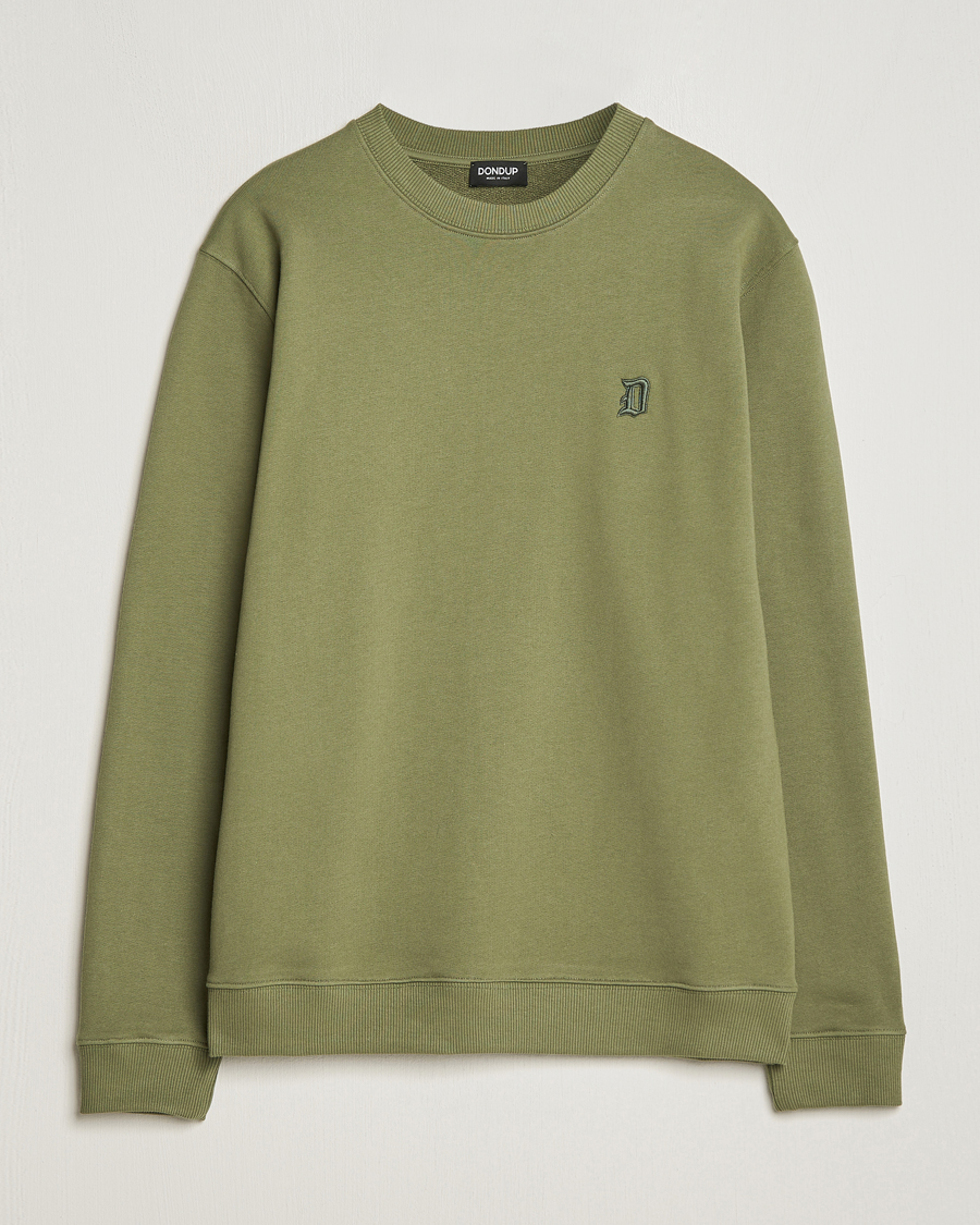 Herre | Trøjer | Dondup | Loco Crew Neck Sweatshirt Olive Green