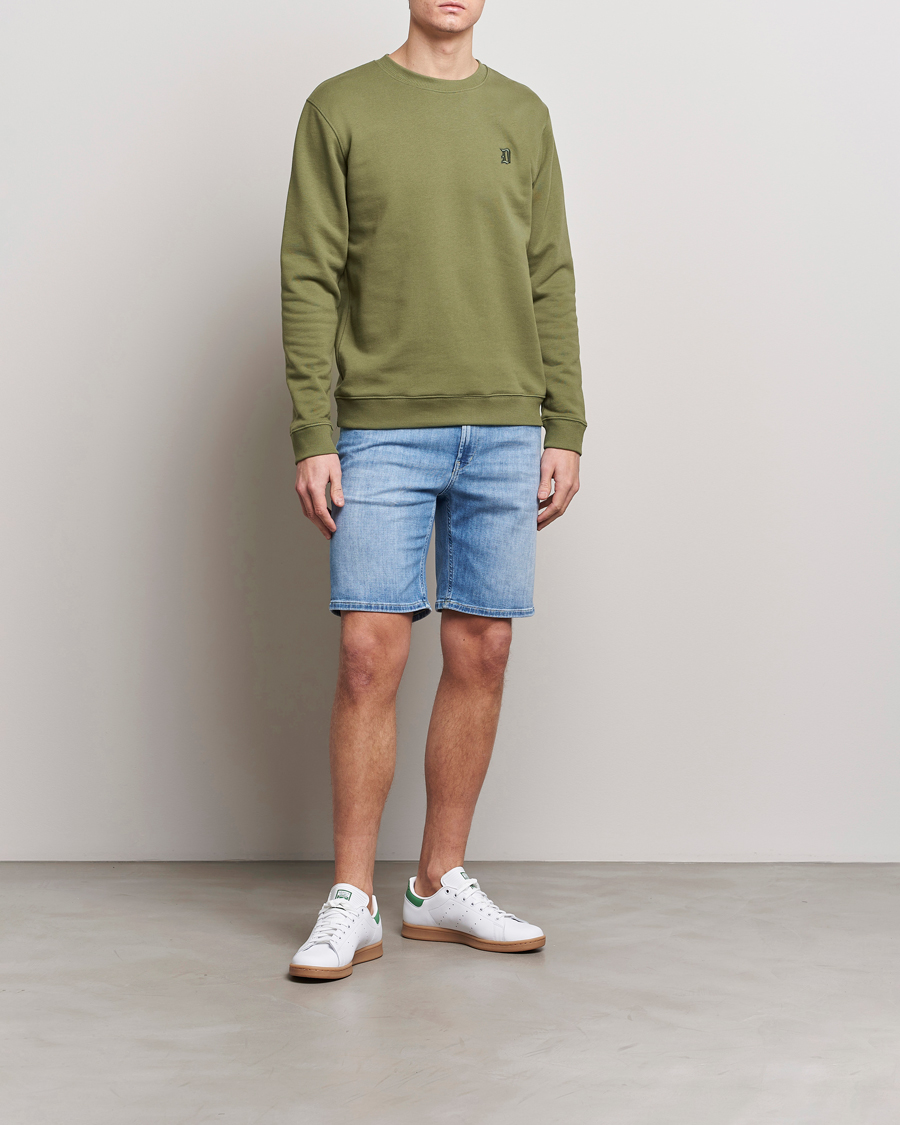Herre | Trøjer | Dondup | Loco Crew Neck Sweatshirt Olive Green