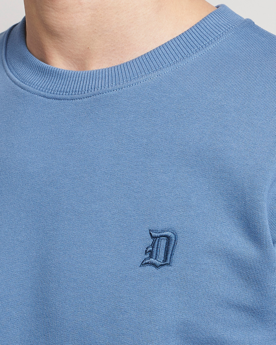 Herre | Trøjer | Dondup | Loco Crew Neck Sweatshirt Washed Blue