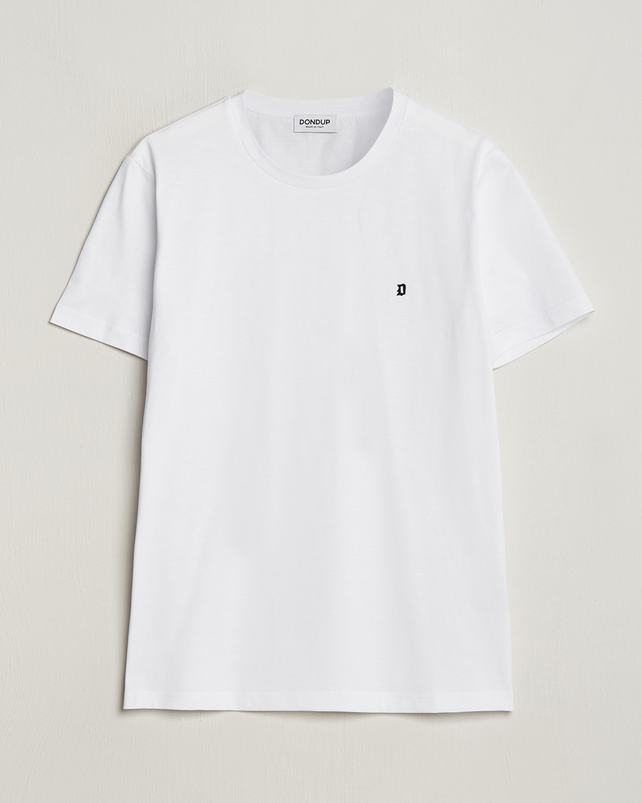 Herre | T-Shirts | Dondup | Logo Crew Neck T-Shirt White