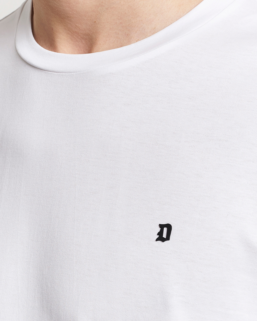 Herre | T-Shirts | Dondup | Logo Crew Neck T-Shirt White
