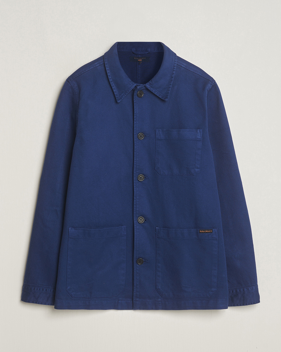 Herre | Skjorter | Nudie Jeans | Barney Worker Overshirt Mid Blue