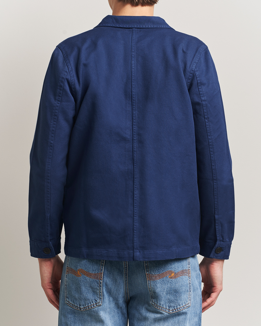 Herre | Skjorter | Nudie Jeans | Barney Worker Overshirt Mid Blue