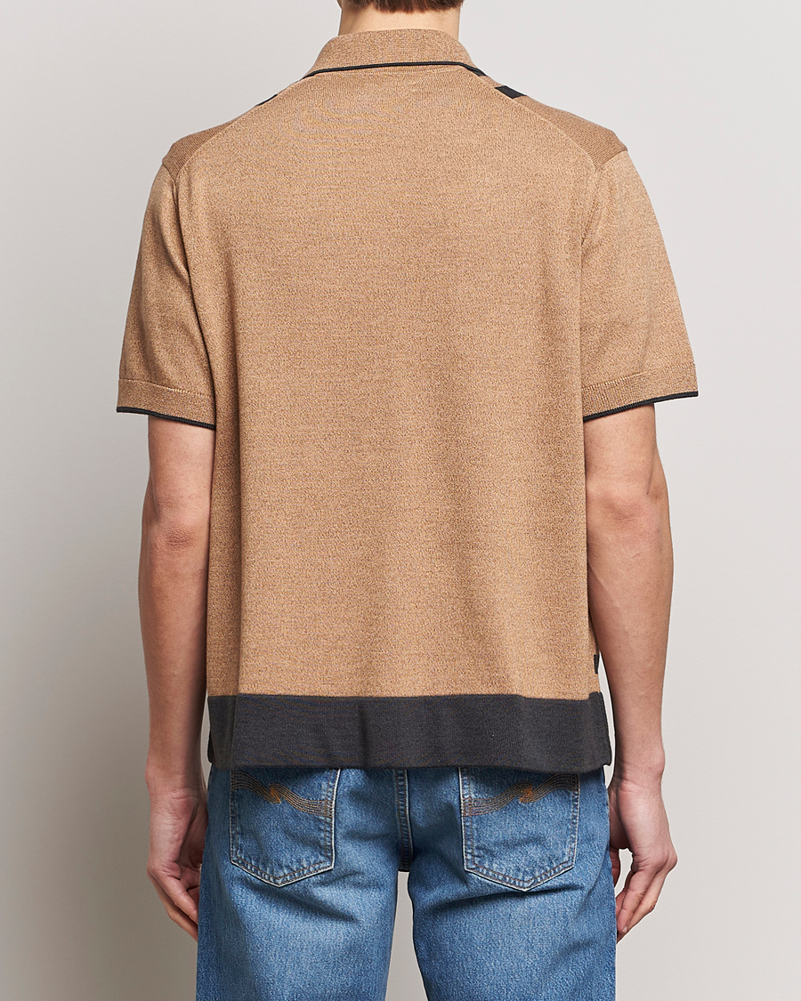 Herre | Skjorter | Nudie Jeans | Fabbe Knitted Polo Shirt Beige