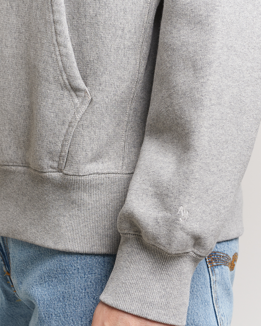 Herre | Trøjer | Nudie Jeans | Fredrik Hoodie Grey Melange