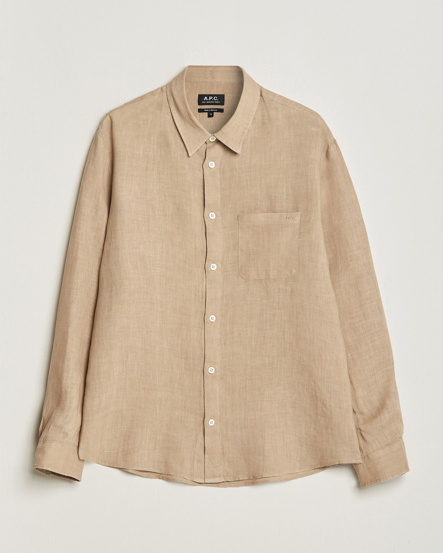 Herre |  | A.P.C. | Cassel Linen Shirt Beige