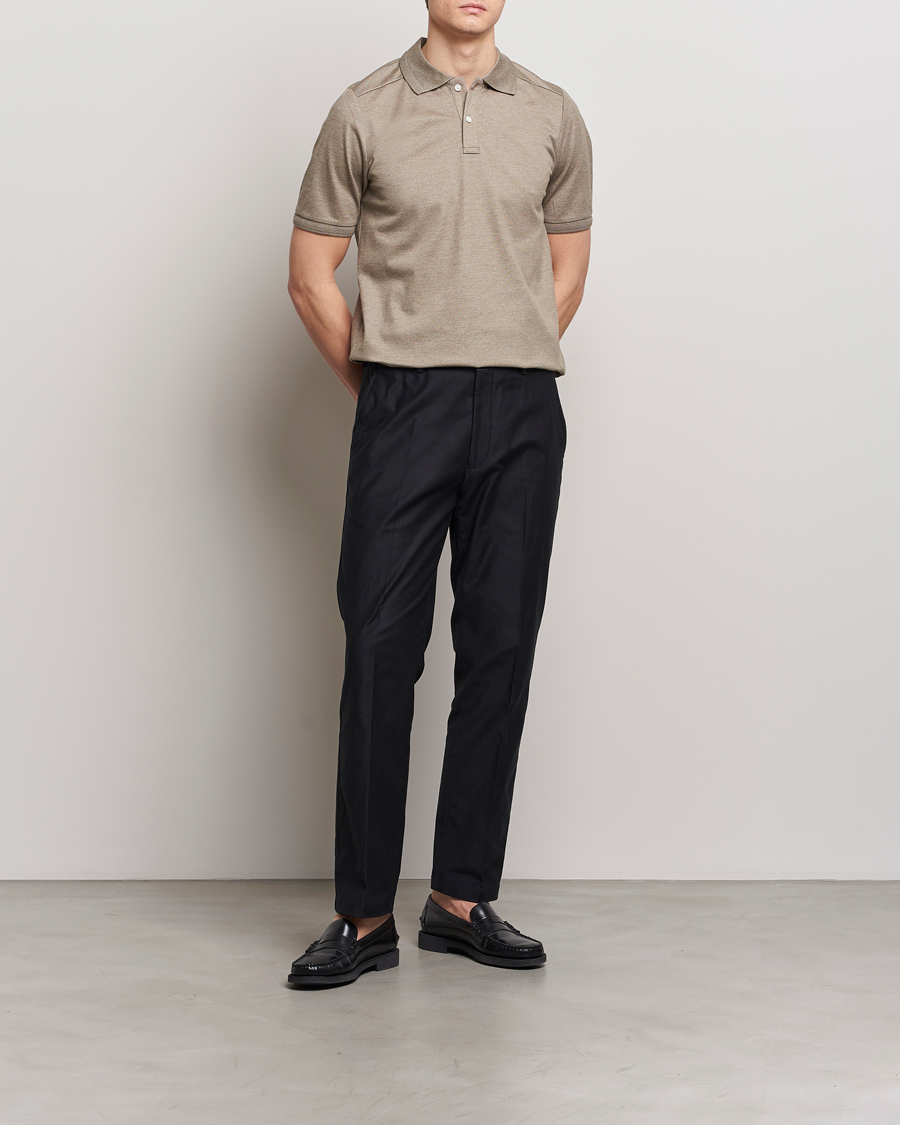 Herre | Polotrøjer | Eton | Pique Polo Shirt Beige