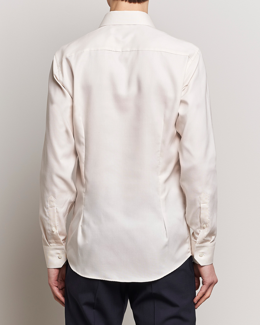 Herre | Skjorter | Eton | Slim Fit Twill Shirt Light Yellow