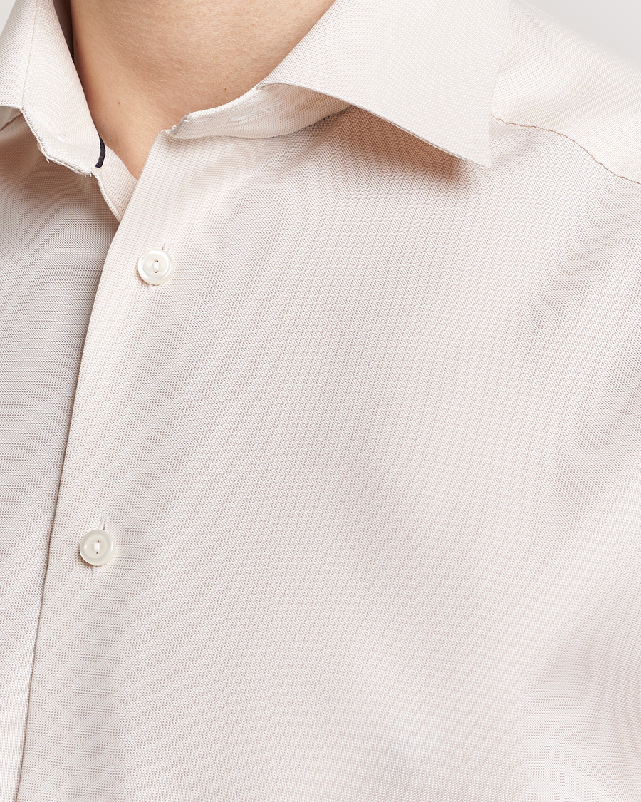 Herre | Skjorter | Eton | Slim Fit Twill Shirt Light Yellow