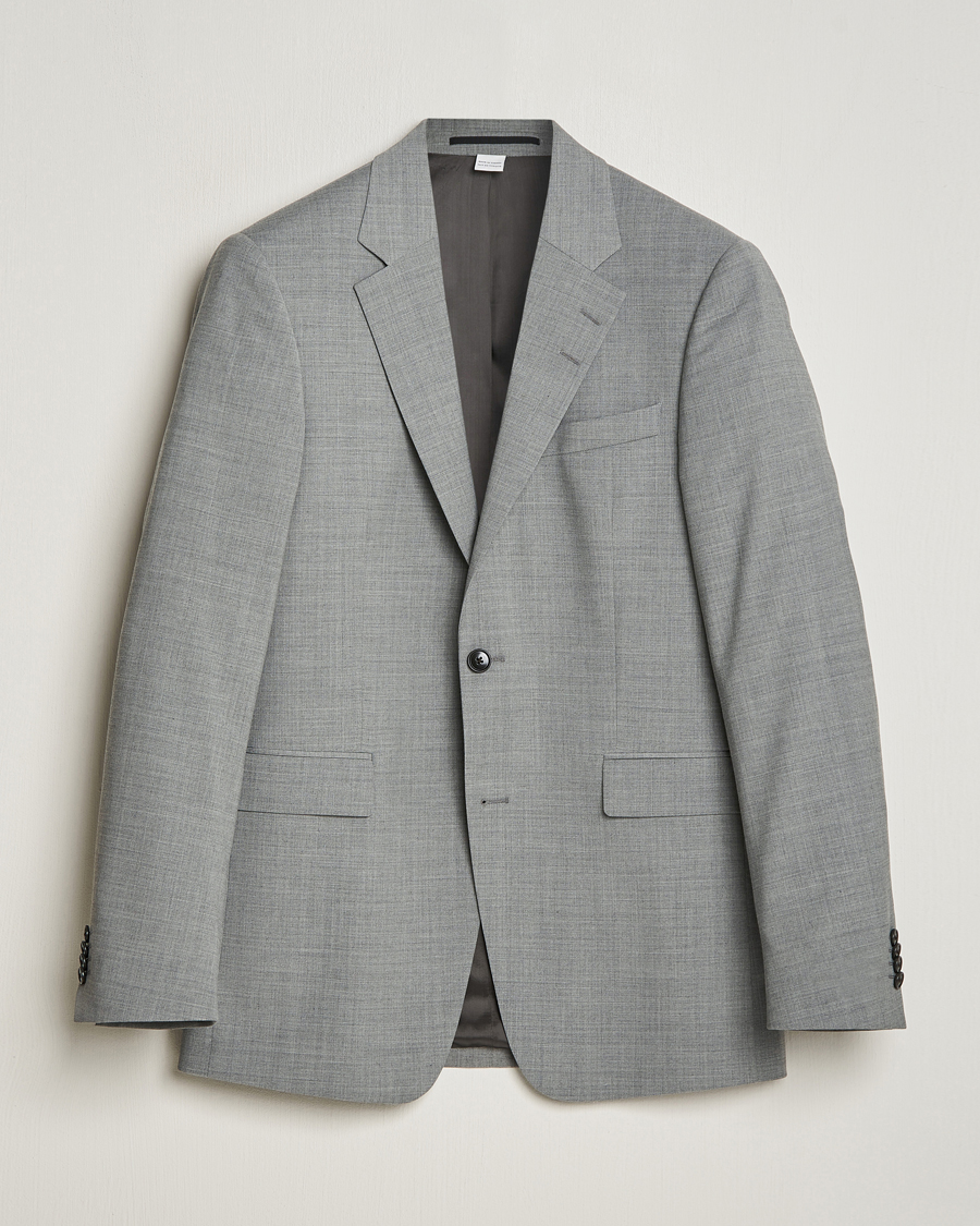 Herre | Blazere & jakker | Tiger of Sweden | Justin Wool Travel Suit Blazer Grey Melange
