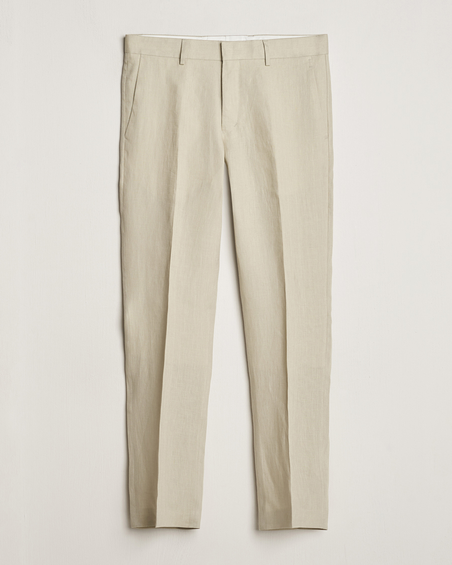Herre | Bukser | Tiger of Sweden | Tenuta Linen Suit Trousers Dawn Misty