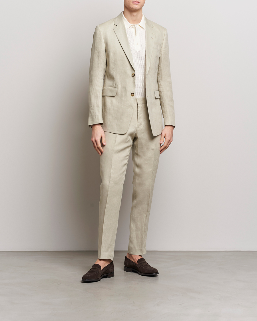 Herre | Bukser | Tiger of Sweden | Tenuta Linen Suit Trousers Dawn Misty
