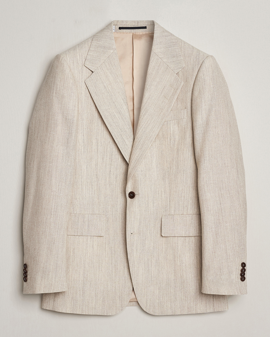 Herre |  | Tiger of Sweden | Jon Wool/Linen Canvas Blazer Natural White