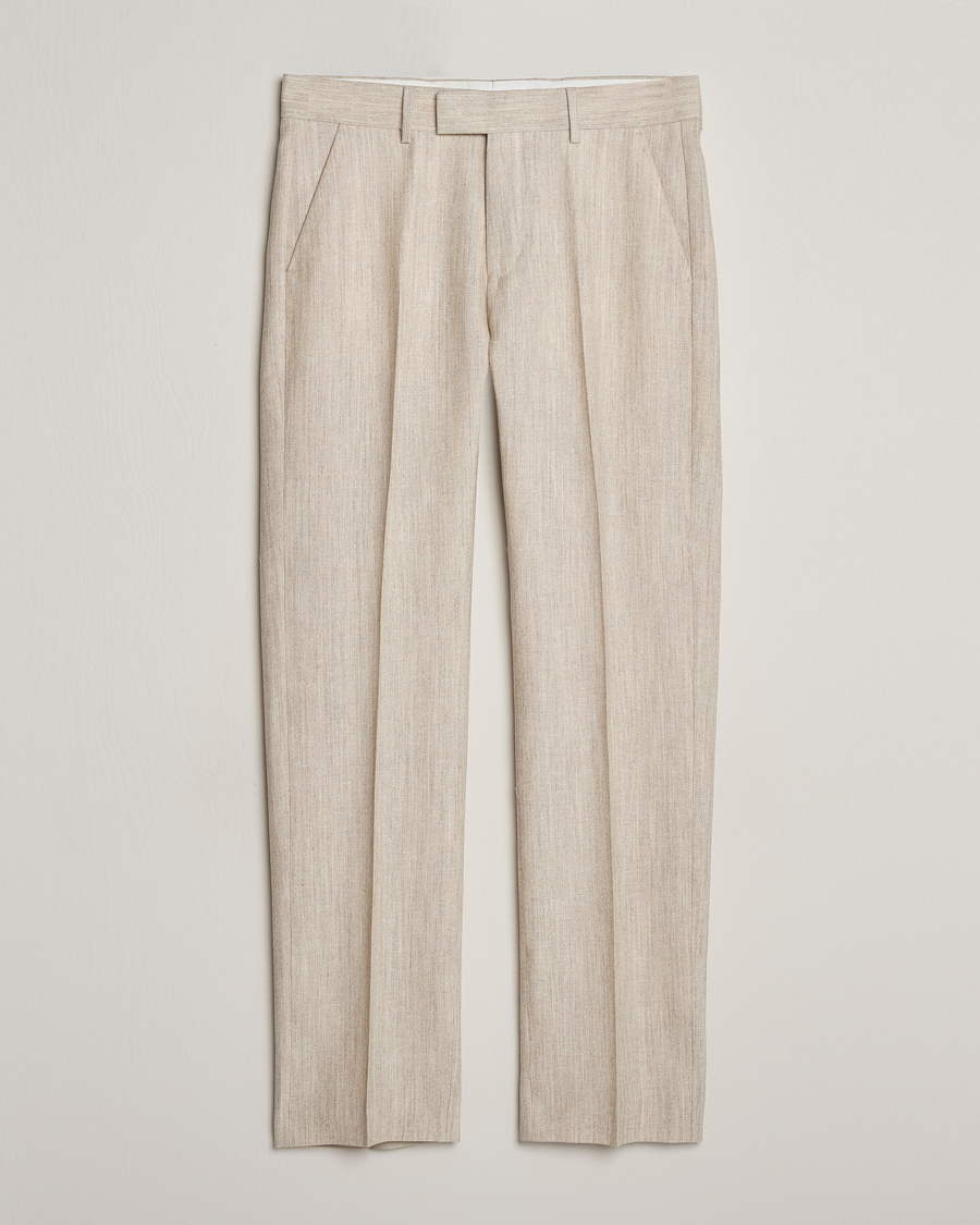 Herr |  | Tiger of Sweden | Tenser Wool/Linen Canvas Trousers Natural White