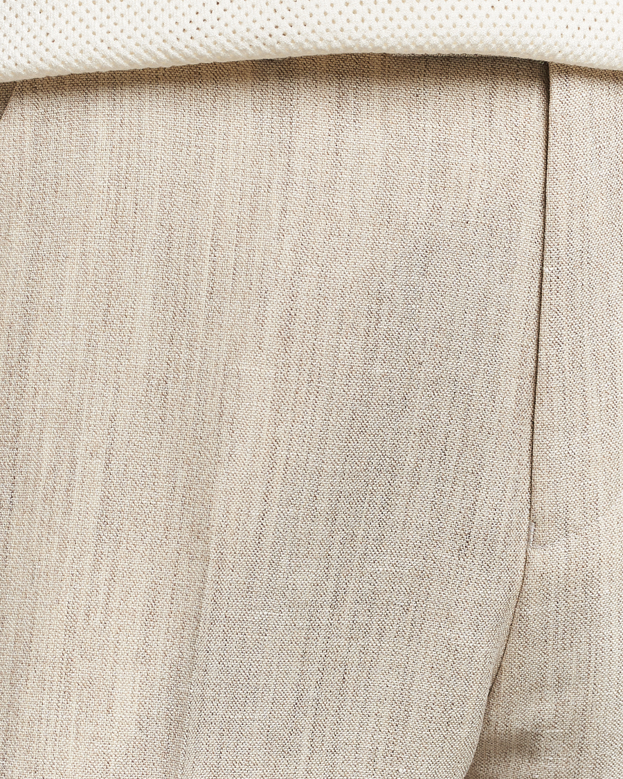 Herre | Bukser | Tiger of Sweden | Tenser Wool/Linen Canvas Trousers Natural White