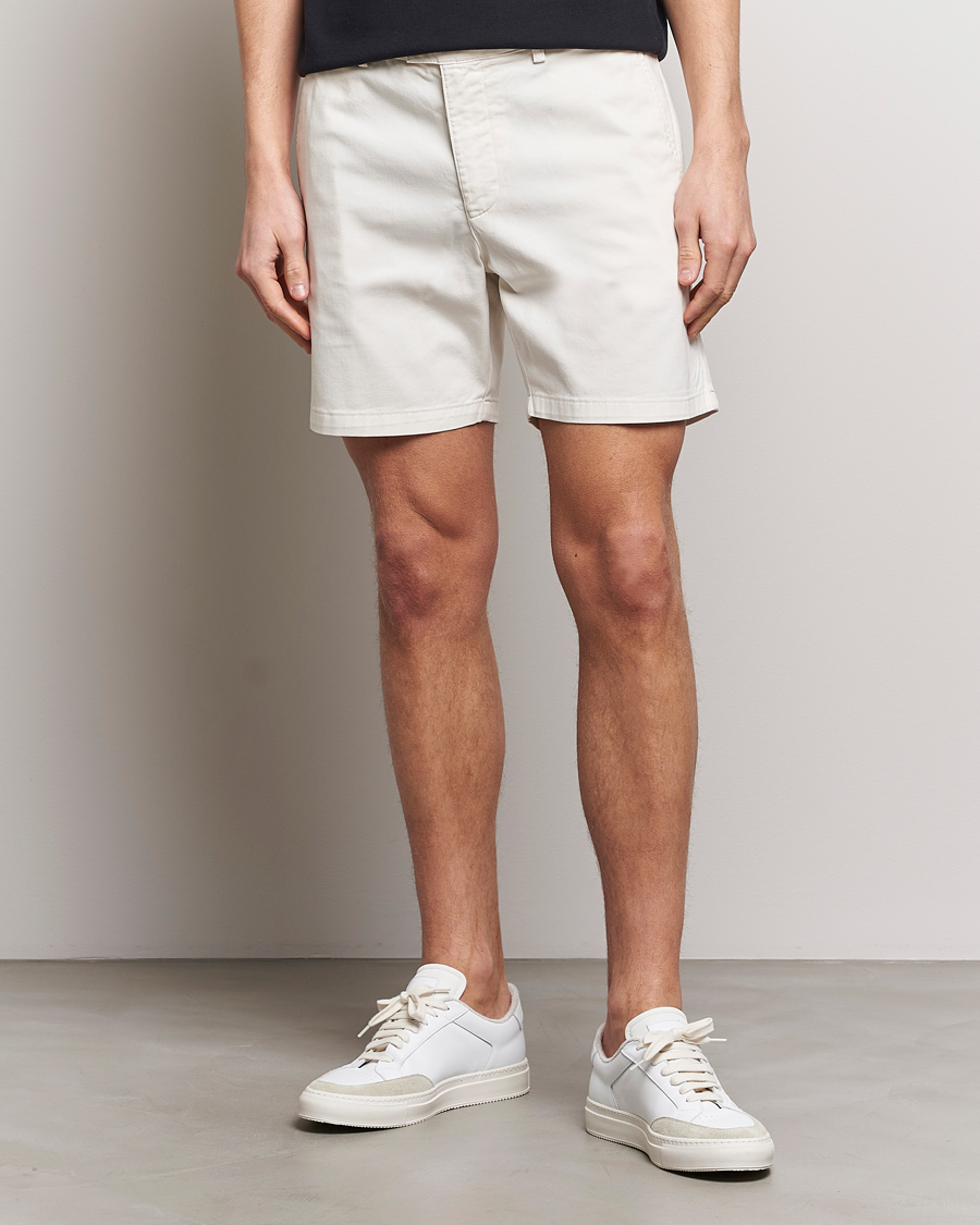 Herre | Tøj | Tiger of Sweden | Caid Cotton Chino Shorts Summer Snow