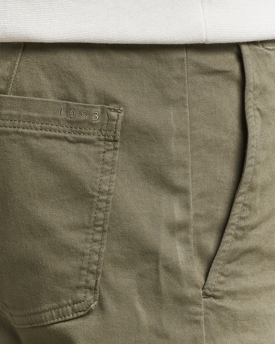 Herre | Shorts | Tiger of Sweden | Caid Cotton Chino Shorts Dusty Green