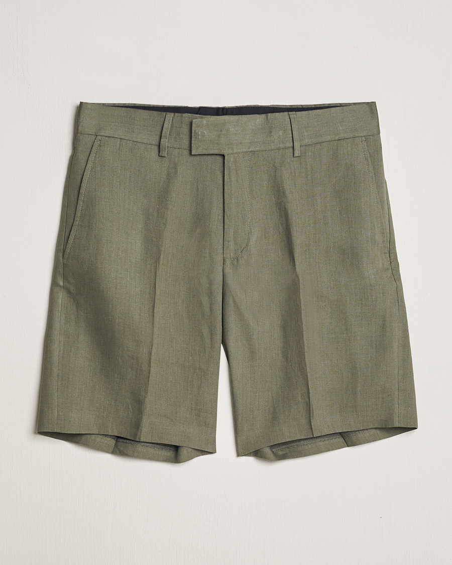 Herre | Shorts | Tiger of Sweden | Thiago Linen Shorts Thyme