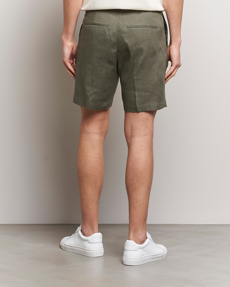Herre | Shorts | Tiger of Sweden | Thiago Linen Shorts Thyme