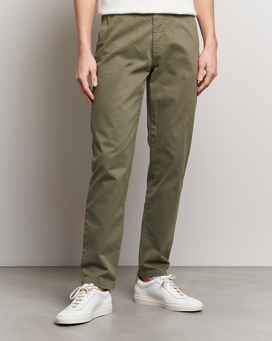 Herre | Tøj | Tiger of Sweden | Caidon Cotton Chinos Dusty Green